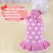 KYEESE Polka Dot Pink Dog Sweater Dress with Leash Hole - Knit Warm Clothes for Small Dogs - Fall/Winter Stylish Pet Apparel (Pack of 1) - Buy Online on GoSupps.com