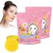 Tkekruh 2PC Cojic Acid and Turmeric Cleaning Swabs Turmeric Kojic Acid Cleansing Pads Exfoliating Sponges Evens Skin Tone Moisturizing Balancing Oil and Water Facial 40 Pieces