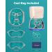 ProCIV Cooling Mask Warming Eye Mask 6 set Against Swollen Tired Eyes Dark Circles Headaches Migraines Hangovers and Sunburn Heat and Cool Reusable Face Mask Face Men/Women 6 set-Green - Buy Online on GoSupps.com