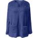AMhomely Women's Plus Size Double Fleece Hooded Jumper - Dark Blue XL - Buy Online on GoSupps.com