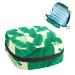 Anna Cowper Banana Leaf Pattern Sanitary Napkin Storage Bag Feminine Menstrual Cup Pouches Nursing Pad Holder Tampon Bags Portable Period Bag for Women Teen Girls 1Pcs Multi-colored 10