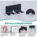Shop Yybo Electric Toothbrush Holder - Wall-Mounted No Drilling Stainless Steel Black - Efficient Toothbrush Storage for Home & Travel - Buy Online on GoSupps.com