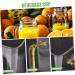 Ciieeo Water Cup Water Glasses Glass Cups Cutting Board Template Clear Cups Milk Container Portable Straw Yellow 13X6X6CM - Buy Online on GoSupps.com