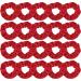 AOPRIE 20Pcs Hair Scrunchies for Women Girls Elegant Hair Elastics Scrunchies Stain Scrunchies Hair Bow Chiffon Ponytail Holder Bobbles Soft Scrunchies for Women Hair Bands Hair Ties Red