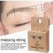 Brow String Mapping - Brown Eyebrow Mapping Marker Thread for Brows Eyebrow Ruler Auxiliary Drawing Thread Positioning Mapping Thread - Buy Online on GoSupps.com