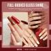 MEFA Autumn Gel Nail Polish Set 12 Colors Red Brown Gel Polish Set Nude Pink Gel Polish Soak Off UV Led Dark Red Glitter Nail Gel Manicure at Home DIY Salon for Women Brown Red - Buy Online on GoSupps.com