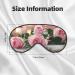 Red Rose Print Soft Eye Mask for Sleep | Cozy Eye Mask for Men & Women | Travel-Friendly Design - Buy Online on GoSupps.com