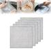 Graceful Double Stainless Steel Scrubber Ancienflow Scrubber Double Sided Silver Wire Dishcloth Reusable Multi-Purpose Metal Wire Dishwashing Cloth Kitchen Cleaning Washer 5pcs