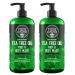 Tea Tree Oil Body Wash for Men - 2 Pack - Extra Strength Formula for Athletes Foot, Jock Itch, Eczema, Ringworm & Body Odors - Buy Online on GoSupps.com