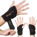 Copper Joe Carpal Tunnel Wrist Brace for Day and Night Support|Compression Wrist Sleeve For Arthritis Tendonitis RSI and Sprain|Adjustable Wrist Splint fit For Men and Women (Left Hand S/M)