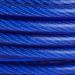 Dog Tie Out Cable 16.4ft Chew Proof Long Steel Wire Double Heads Tieout Leash for Small Medium and Larger Dog Outdoor Walking Camping Picnic(Blue) As shown - Buy Online on GoSupps.com
