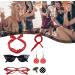 Dyeulget 50s Costumes for Women 1950s Headbands and Drop Earrings Set | Cat Eye Glasses with Vintage Polka Dot Hair Bands and Headband for Women Red One Size - Buy Online on GoSupps.com