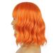 LANICE Short Bob Orange Wig with Bangs - Shoulder Length Loose Wavy Synthetic Hair for Cosplay and Parties (12inch) - Buy Online on GoSupps.com