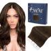 FSHINE TAPE in extensions real hair 35cm chocolate brown real hair extensions tape 50 gram invisible invisible glue in remy human hair extension 20 pieces hair tape extensions real hair #4 1. tape #4 35cm
