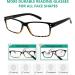 Eyekepper 5-Pack Spring Hinge Reading Glasses | Classic Black/Yellow Sun Readers | 0.75 Diopter Transparent Lenses - Buy Online on GoSupps.com