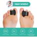Welnove Gel Toe Separators - Bunion Relief & Toe Corrector - Soft Silicone Spacers for Overlapping Toes, Hammer Toes, Crooked Toes - 3 Sizes - Pack of 6 Black - Buy Online on GoSupps.com