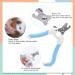 8 PCS Rabbit Grooming Kit  Rabbit Brush  Small Animal Pets Grooming Kits Include Pet Grooming Shedding Slicker Brush  Bath Massage Glove Brush  Nail Clipper  Flea Comb  Pet Double-Sided Comb for Rabbits Guinea Pigs Hamster Bunny(blue) (One Size  bule) One - Buy Online on GoSupps.com