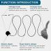 Kalimdor Interactive Cat Feather Toy: Retractable Teaser for Indoor Cats - Fun Exercise and Mental Stimulation - 1 Pack - Buy Online on GoSupps.com