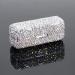 Rhinestone Lipstick Case with Mirror - Bling Crystal Makeup Storage Box for Ladies | Elegant Silver Lipstick Holder & Cosmetic Organizer - Buy Online on GoSupps.com