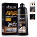Instant Black Hair Shampoo for Gray Hair - Herbal Hair Dye Shampoo 3 in 1 for Women & Men 16.90 Fl Oz Black Hair Dye Easy to Use & long lasting Black Shampoo (Black)