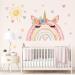 Wondever Watercolor Unicorn Rainbow Wall Stickers - Peel and Stick Decals for Girls Bedroom and Nursery - Buy Online on GoSupps.com