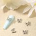 100pcs 3D Butterfly Nail Charms - Alloy Hollow Butterfly Nail Art Decoration Supplies for DIY Manicure Design in White K - Women Girls - Buy Online on GoSupps.com
