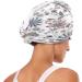 Abstract Floral Pattern Dry Hair Cap & Quick Drying Towel Set Super Absorbent Soft Comfortable 2 Pieces with Button Headband - Ideal for International Shipping - Buy Online on GoSupps.com
