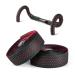 Road Bike Handlebar Tapes Made of EVA+PU, Professional Road Bicycle Bar Tape, Racing Bike Handle Wraps, Bicycle Handlebar Grips Cover with End Plugs (Red)