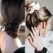Ikadiya Hair Tie Set | 4 Elastic Satin Hair Bands & Rings for Women & Girls | Ponytail Accessories in 4 Colors - Buy Online on GoSupps.com