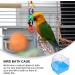 ULTECHNOVO Bird Cage Bath Tub Bird Shower Bathing Accessories Bird Bath for Parakeets Pet Toys Parakeet Cage Budgie Cage Accessories Pet Bird Bath Bird Bath Tub Small Bird Cage For Birds Blue - Buy Online on GoSupps.com