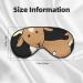 SSIMOO Brown Goat Soft Sleep Eye Mask - Breathable Eye Patch for Women | Ideal for Travel & Relaxation - Buy Online on GoSupps.com
