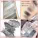 Black Smokey Eyeshadow Palette - 9 Cool Toned Matte Glitter Shades | Long Lasting & Waterproof Makeup for Girls and Women - Silver - Buy Online on GoSupps.com