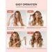 CkeyiN Professional Ceramic Hair Curling Wand 25-32MM - Adjustable Temperature - LCD Screen - Glove Included - Buy Online on GoSupps.com