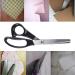 NEJLSD Pinking Shears for Fabric - Stainless Steel Professional Sewing Scissors Zig Zag Craft Scissors (Scalloped 5mm) - Buy Online on GoSupps.com