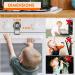 Child Safety Oven Door Lock Set | Heat-Resistant Baby Proof Kitchen Locks | 3M Adhesive | Clear-Black (2 Pack) - Buy Online on GoSupps.com