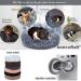 Calming Anti-Anxiety Dog Bed for Small to Large Dogs | Machine Washable Cozy Pet Round Bed | Fits 10-100 lbs | Dark Grey - Buy Online on GoSupps.com