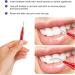 100 Interdental Brushes - Dental Toothpick Cleaner Tool (Red & Blue) for Optimal Oral Care - Buy Online on GoSupps.com