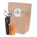 Bartmanie beard trimmer set with stainless steel beard scissors & wooden beard comb including faux leather case beard cutting kit for men (2 pieces)