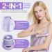 2in1 Electric Intimate Shaver for Women Bikini Trimmer Waterproof Wet and Dry Shaver for Body and Face Purple Lilac - Buy Online on GoSupps.com