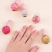 Three Cheers for Girls Pink & Gold Hexagon Shimmer Nail Polish Set - 5 Pack Non-Toxic Kit for Kids & Teens, Ages 8 - Buy Online on GoSupps.com