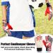Buy Herenear Children's Goalkeeper Gloves | Junior Football Gloves with Fingersave | Non-Slip Grip & Red Design - Buy Online on GoSupps.com
