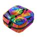 Menstrual Bag Zipper Ladies Napkin Pouch Tampons Collection Bag for Women and Girls (Colorful Roses)
