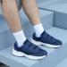 Ortho+rest Men's Diabetic Walking Shoes for Swollen Feet - Adjustable Closure Size 7 Navy - Buy Online on GoSupps.com
