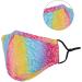 Washable Reusable 3 Layers Cotton Cloth Mask - Colorful Cloudy Design One Size Fits Most | International Shipping Available - Buy Online on GoSupps.com