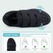 Ortho+Rest Men's Diabetic Walking Shoes for Swollen Feet - Adjustable Closure Size 9 Black - Buy Online on GoSupps.com