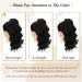 PEACOCO 16 Inch Body Wavy Drawstring Ponytail Extension - Long Curly Synthetic Hair Piece for Black Women (1B) - Buy Online on GoSupps.com