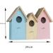 3 in 1 Wooden Wild Bird House - Predator Proof Nesting Box for Small Birds - Garden Ornament - Buy Online on GoSupps.com