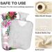 NAANLE Heat Bottle - 1L Transparent Floral Pattern | Bed Hand & Feet Warmer | Pain Relief & Heat Therapy - Buy Online on GoSupps.com