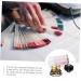Beavorty 1 Set nail holder pedicure tip stand fake nail tip stand pedicure stand false nail tip holder nail art display rack nail display stand Nail Art Tool alloy Metal 8.15x4.5cm Assorted Color - Buy Online on GoSupps.com