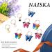 NAISKA 20Pcs Gold Butterfly Braid Clips - Crystal Dreadlock Hair Accessories for Women and Teen Girls - Buy Online on GoSupps.com